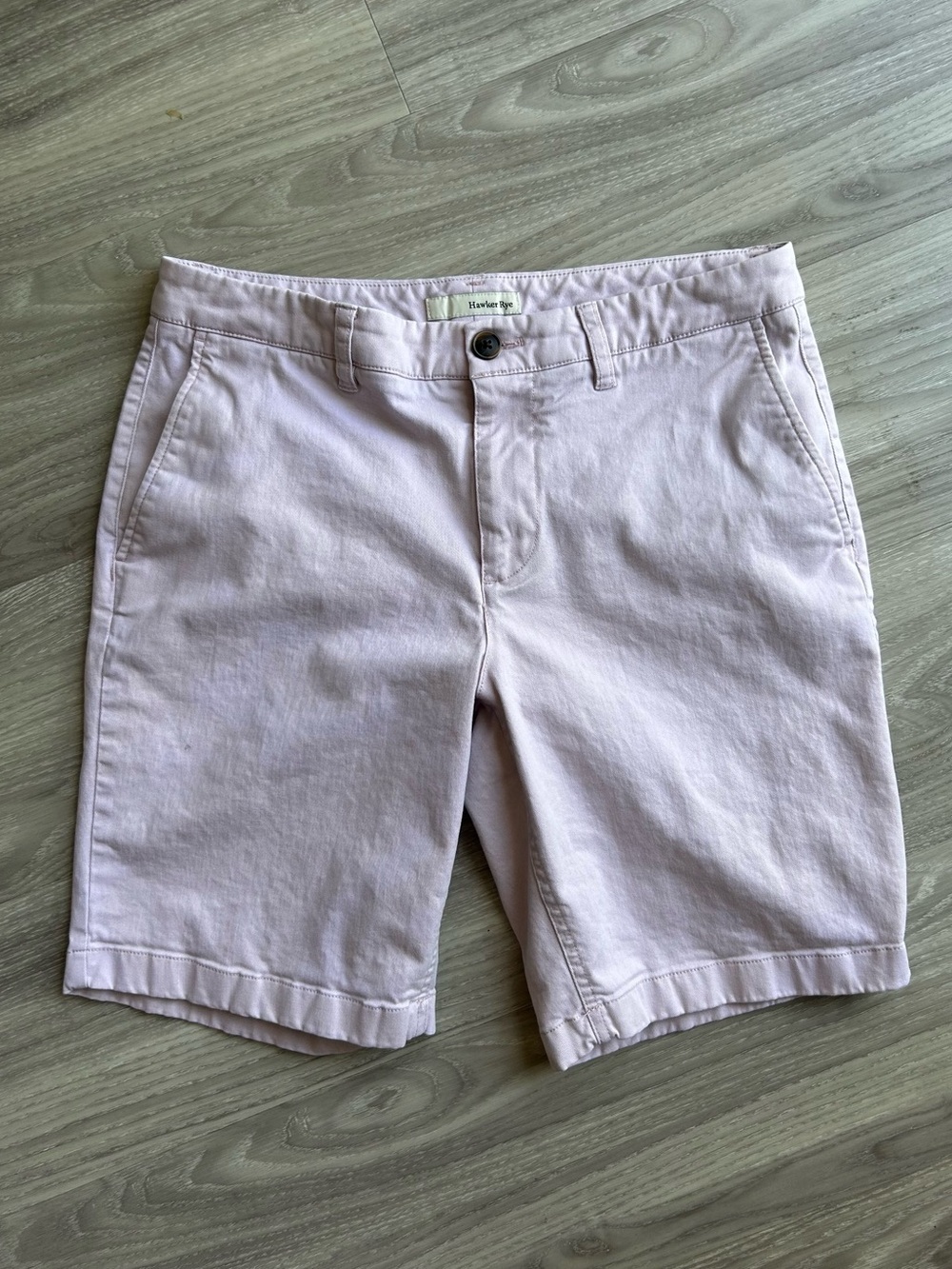 Hawker Rye | 9" Flat Front Shorts in Light Magenta (30" Waist)
